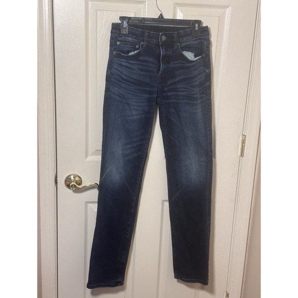 American Eagle Outfitters Other - American Eagle Men's Flex Straight Leg Jeans Dark Wash Blue 28x34 Stretch Denim